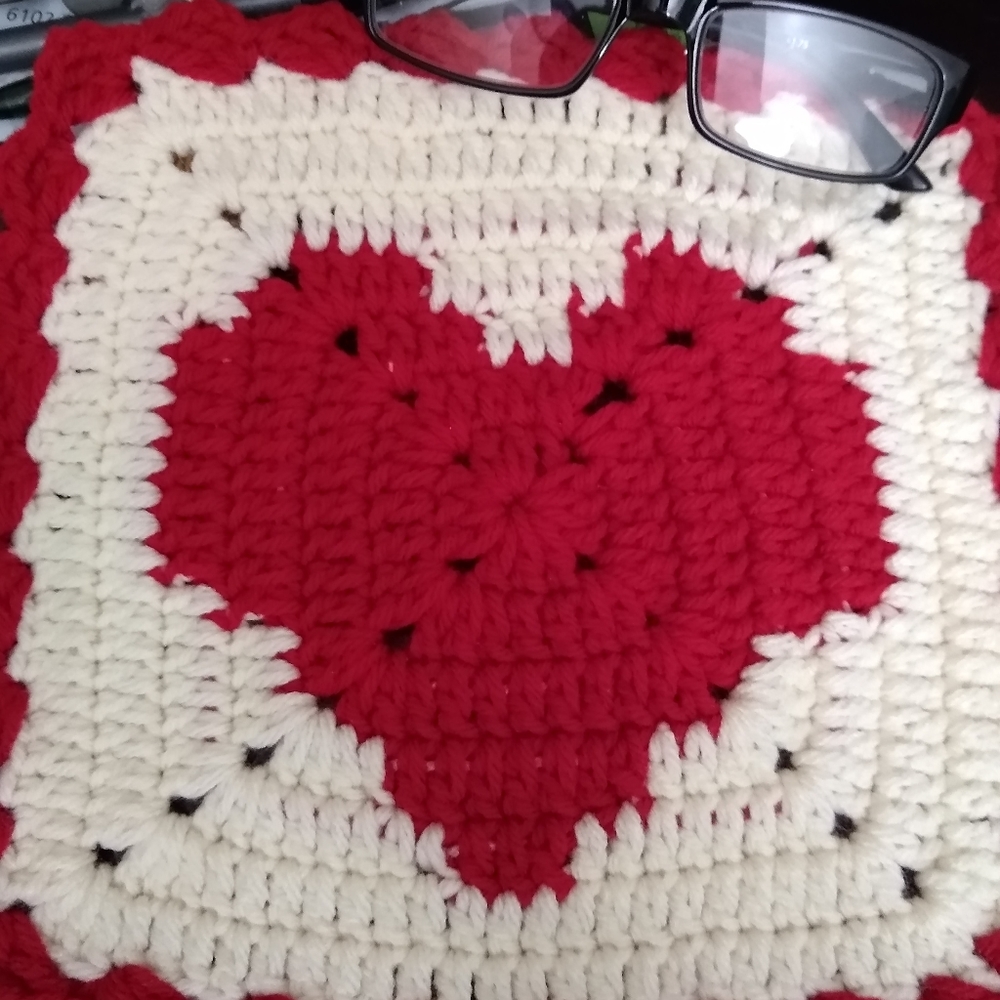 Crochet heart, Valentine day gift, pillow case, …